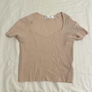 Cream American Threads Top